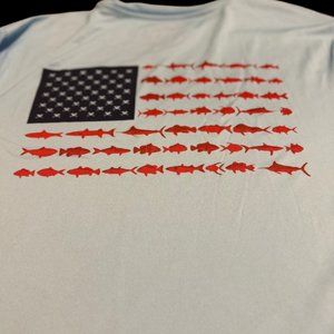 Vapor Apparel USA Fishing T-shirt (Large)